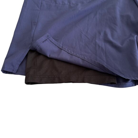 Linea Uomo Men Compression Running Cycling Blue Shorts Zip Back Pocket Size XXL - Picture 3 of 5